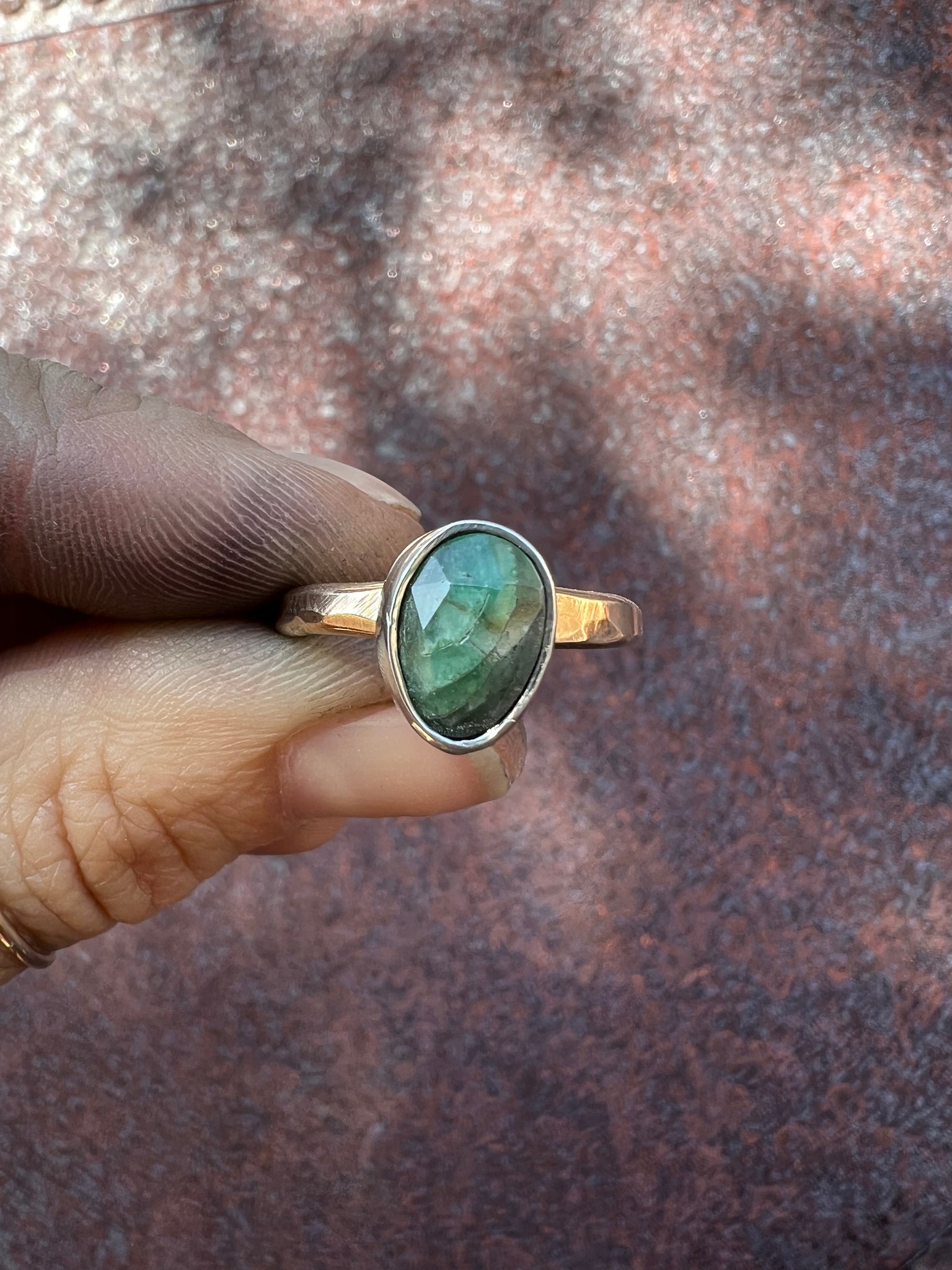 Brazilian Emerald ring — size 6.5