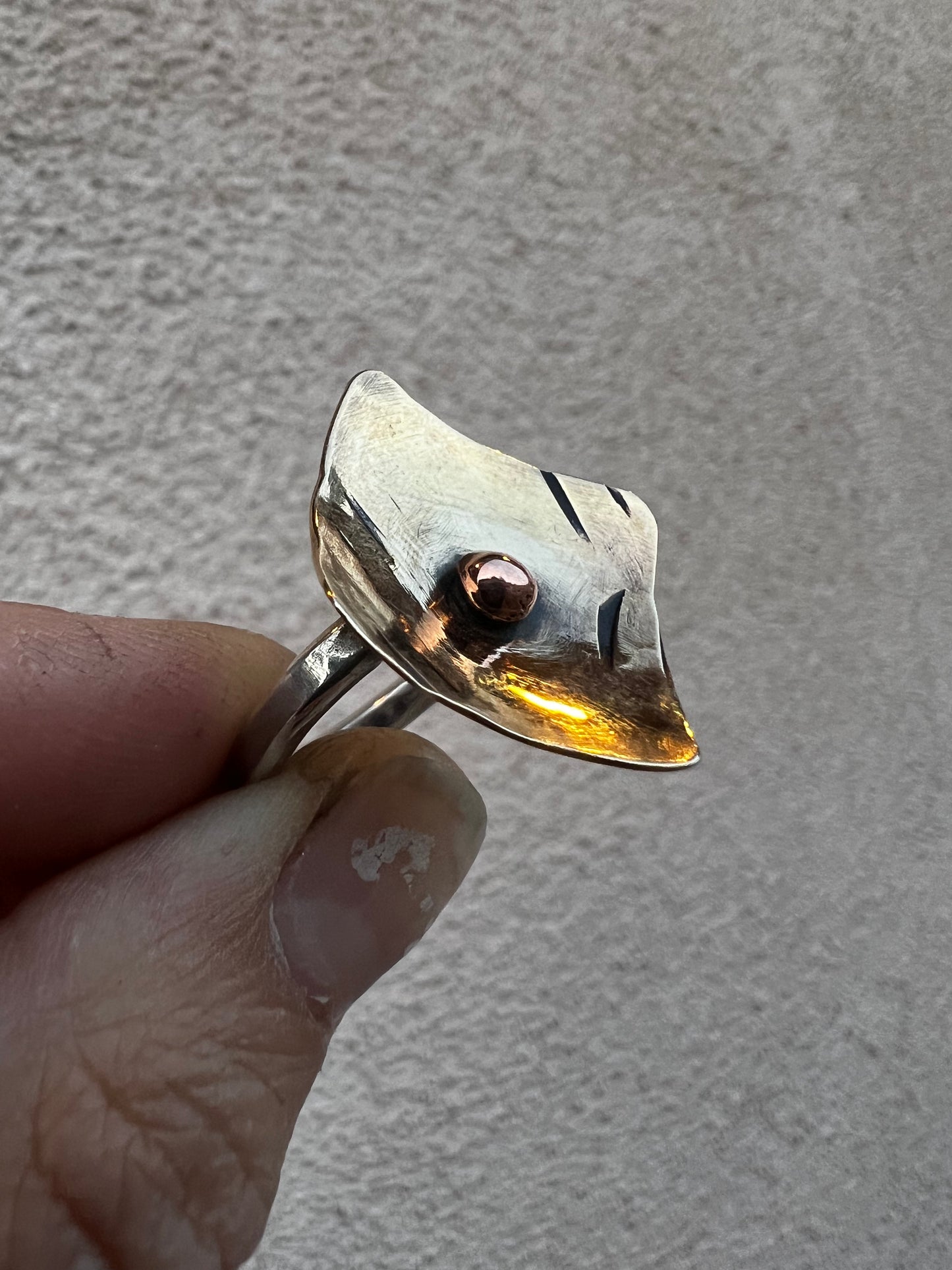 Mixed metal ring — size 6.5