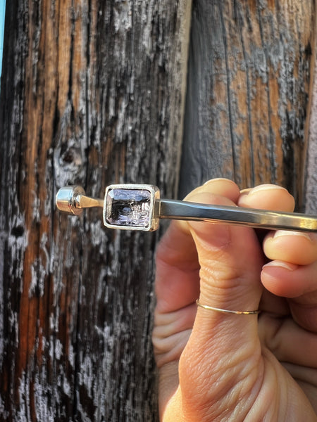 Citrine & Amethyst Bangle