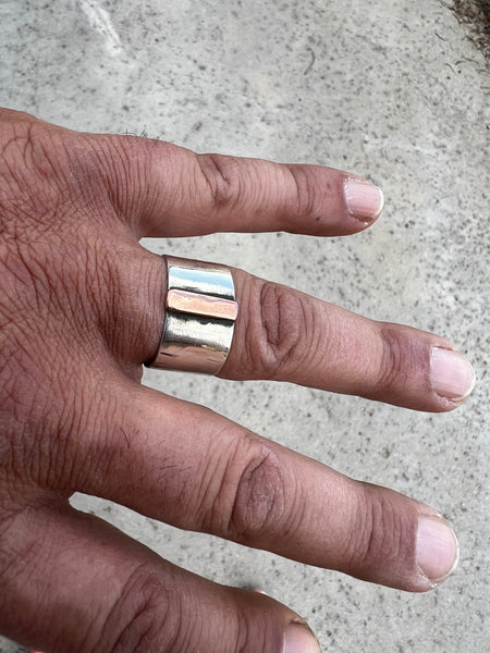 Man’s mixed metal ring — size 12