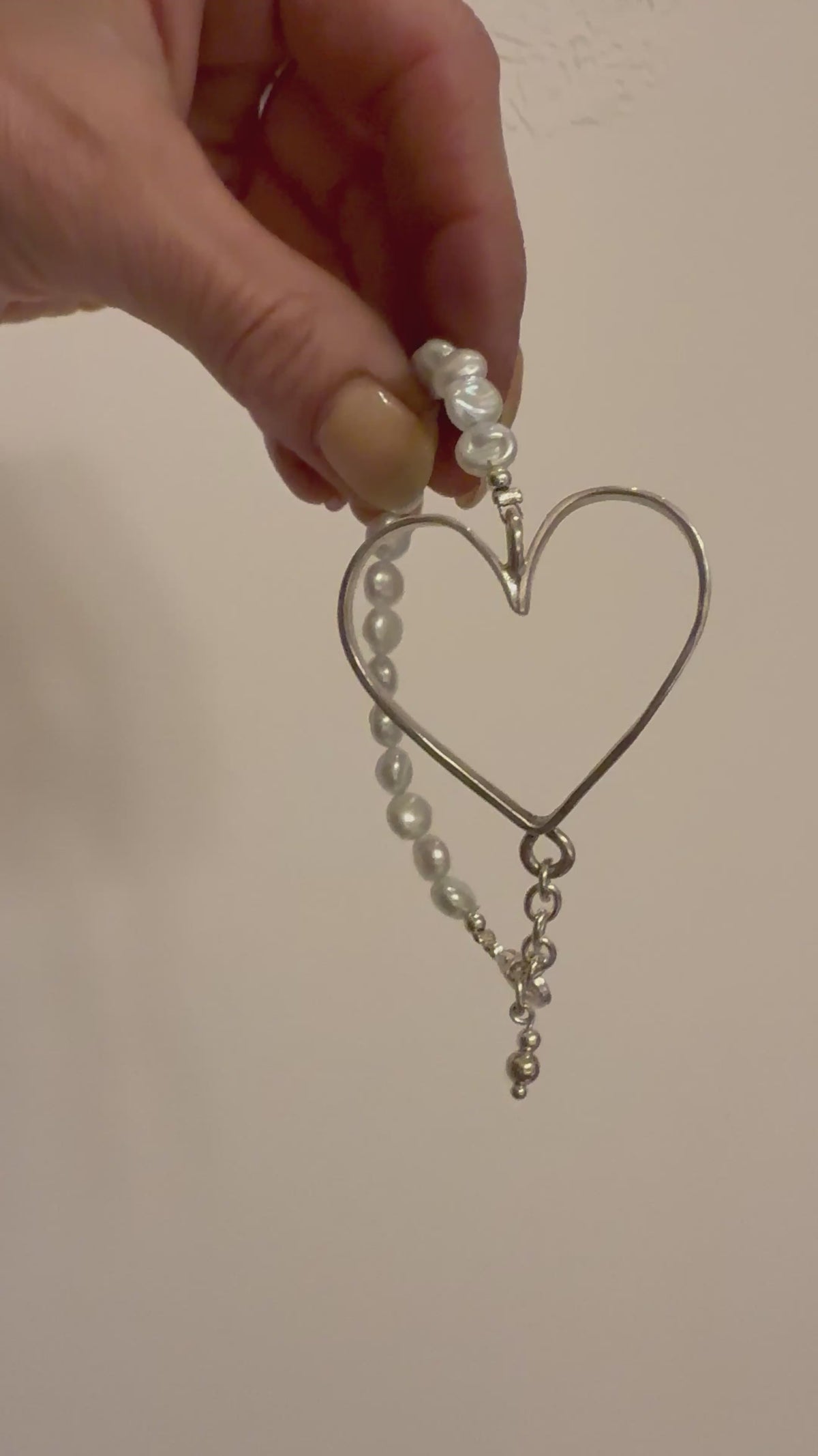 Heart & Biwa Pearls Bracelet