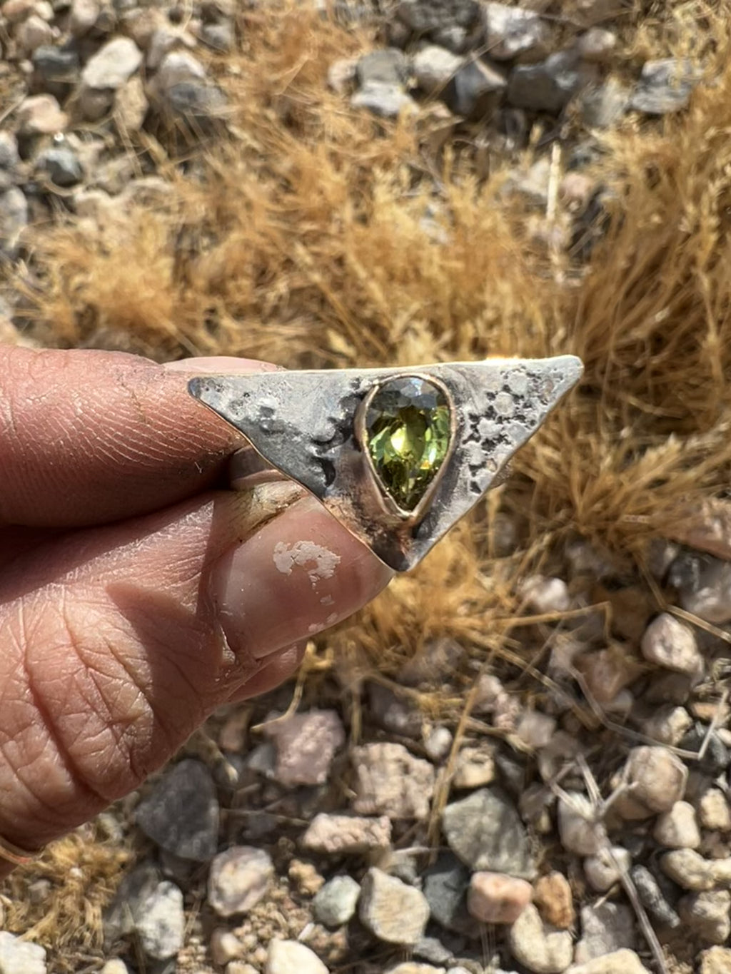 OOAK Peridot Ring — 6.5