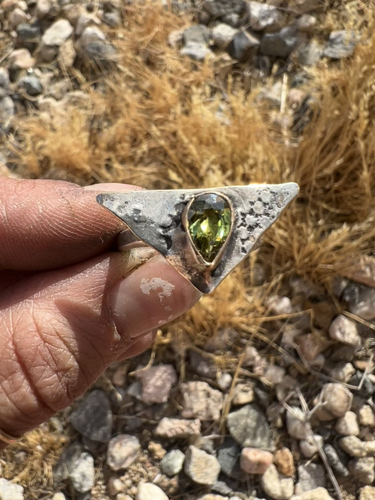 OOAK Peridot Ring — 6.5