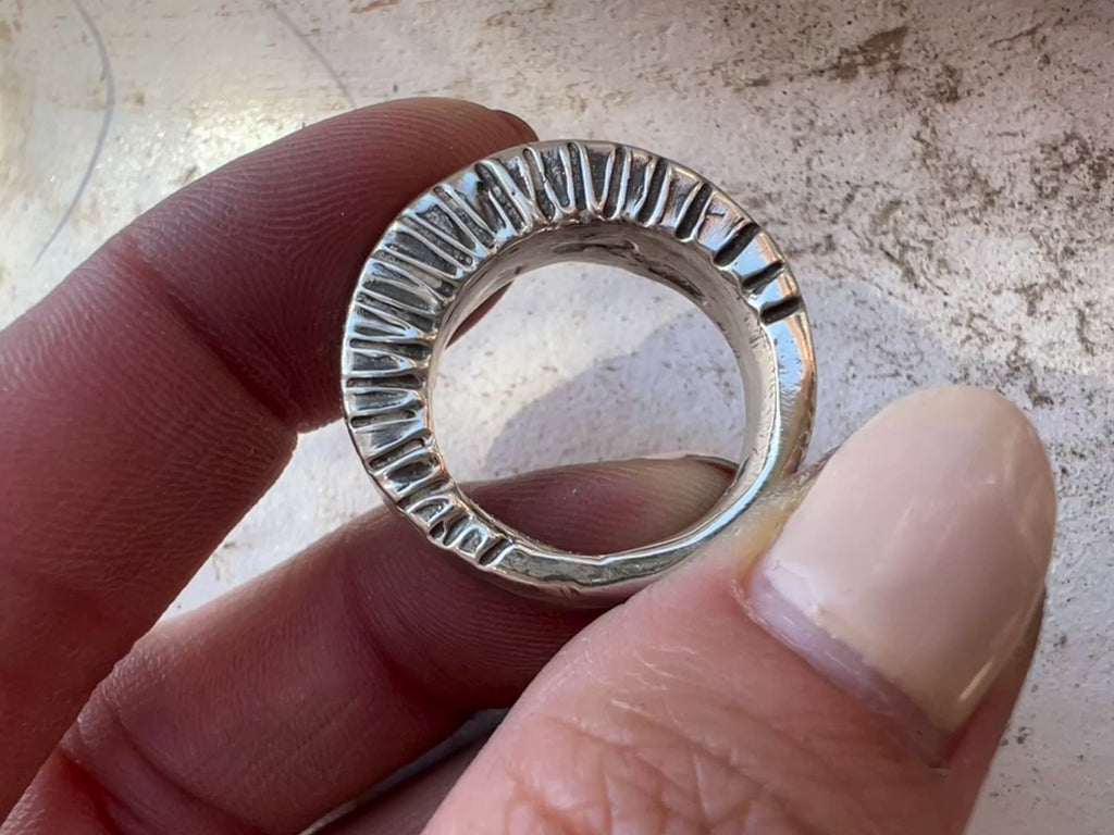 Size 7 Modern Sun Ring