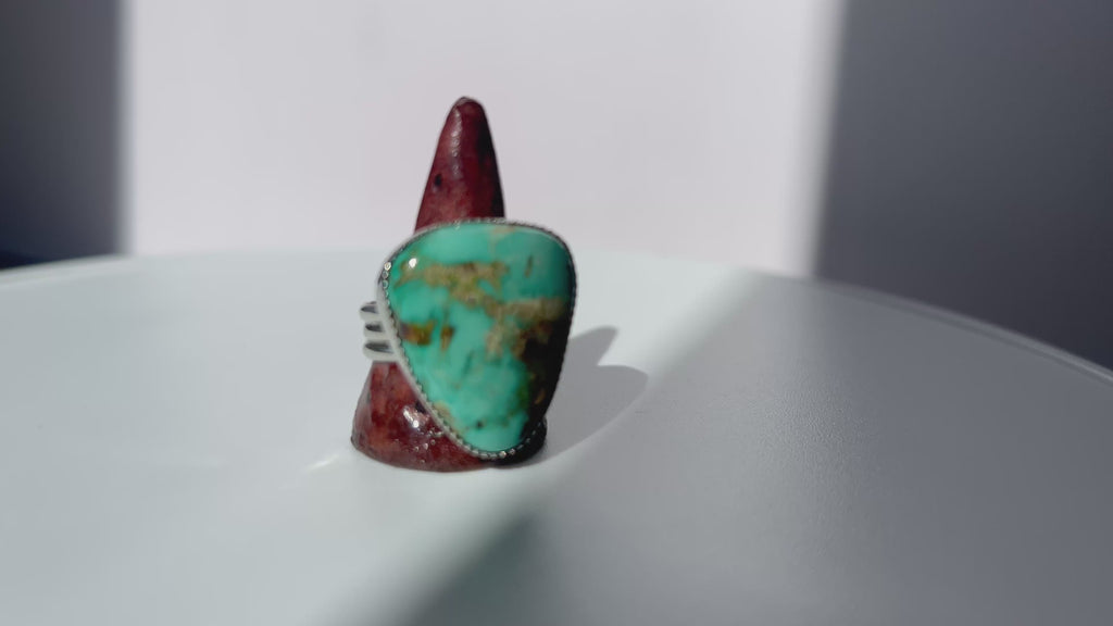 Kingman Turquoise Ring — 7.5