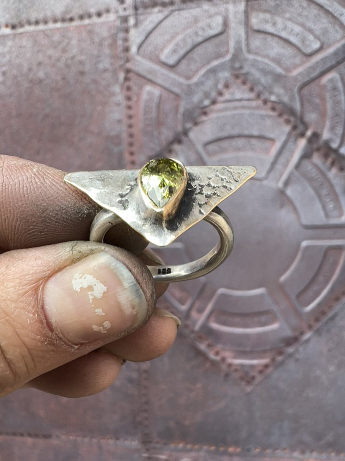 OOAK Peridot Ring — 6.5