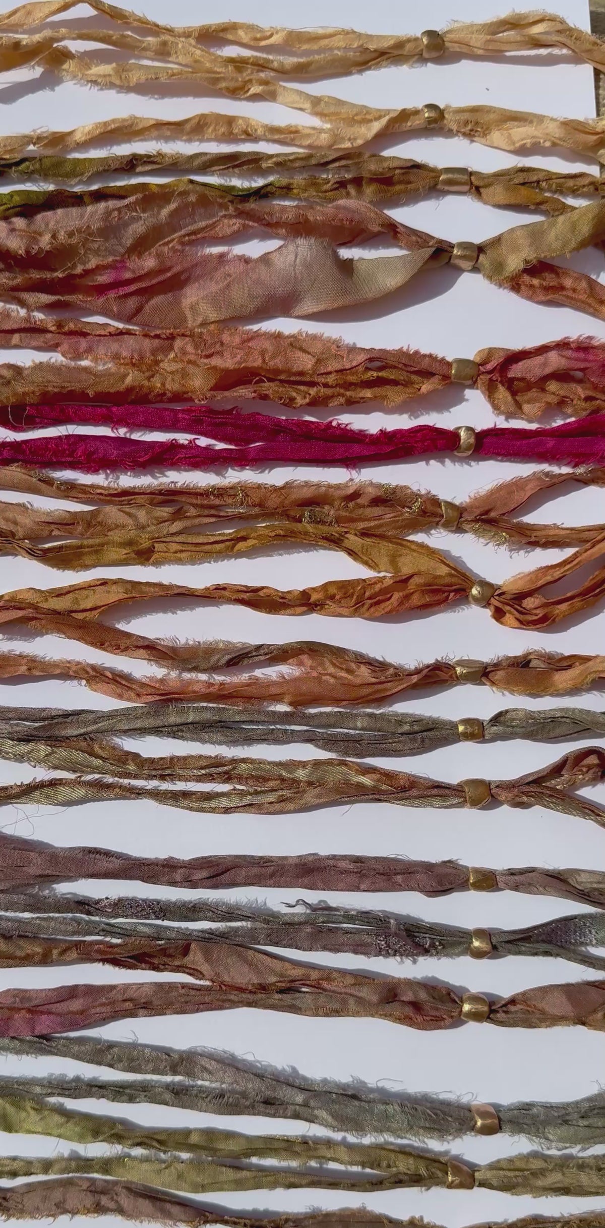 Sunworn Silk Ribbons — Bronze
