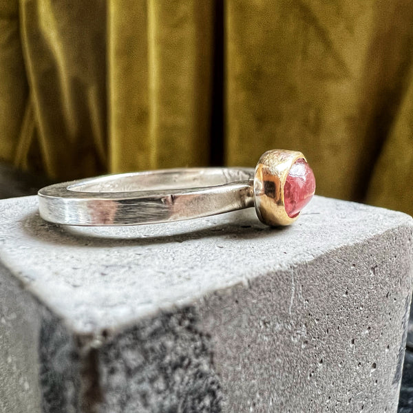 Pink Tourmaline Ring — size 6.5