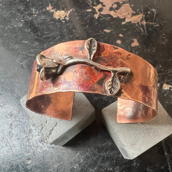 Copper Rose Cuff