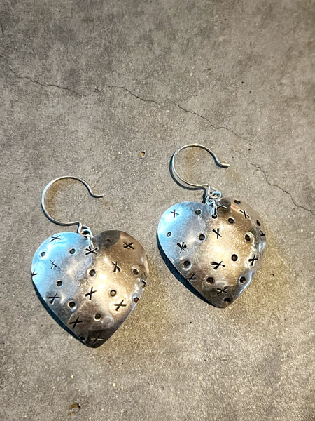 XO Heart Earrings