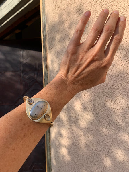 Celestial Montana Agate Cuff