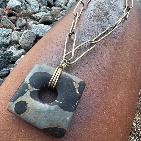 Kambaba Jasper with Handmade Chain