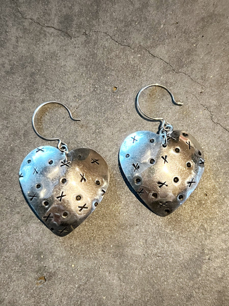 XO Heart Earrings