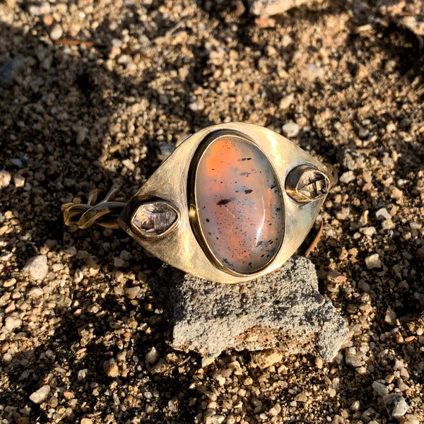 Celestial Montana Agate Cuff