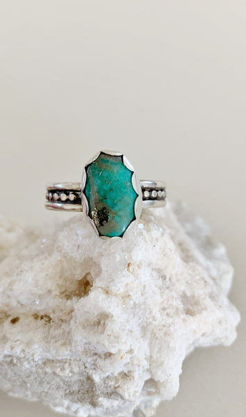 Campitos Turquoise with dotted band — Size 9