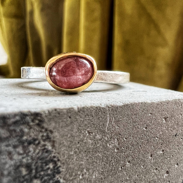 Pink Tourmaline Ring — size 6.5