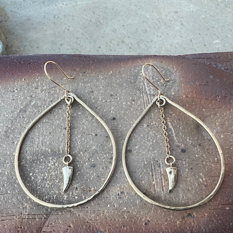 Artemis Horn Earrings