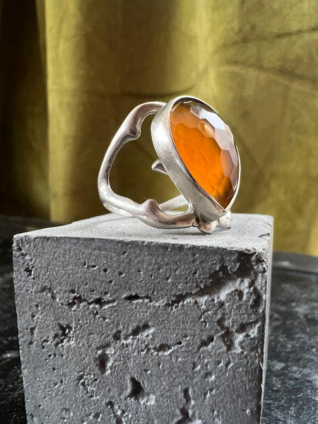 Citrine Sun Beam Ring