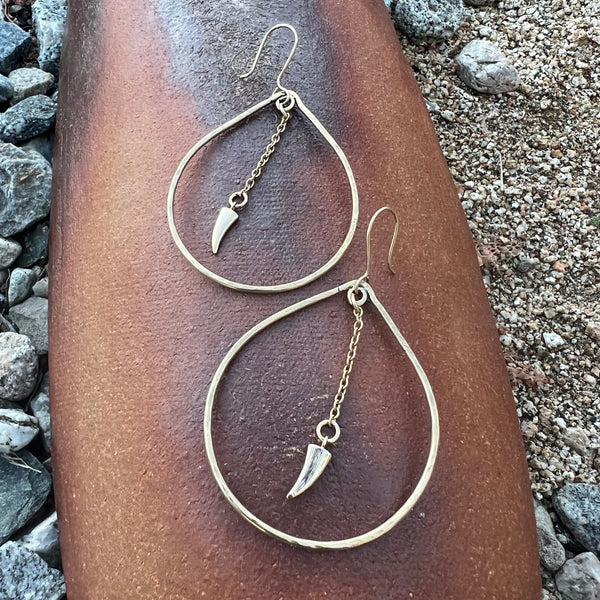 Artemis Horn Earrings