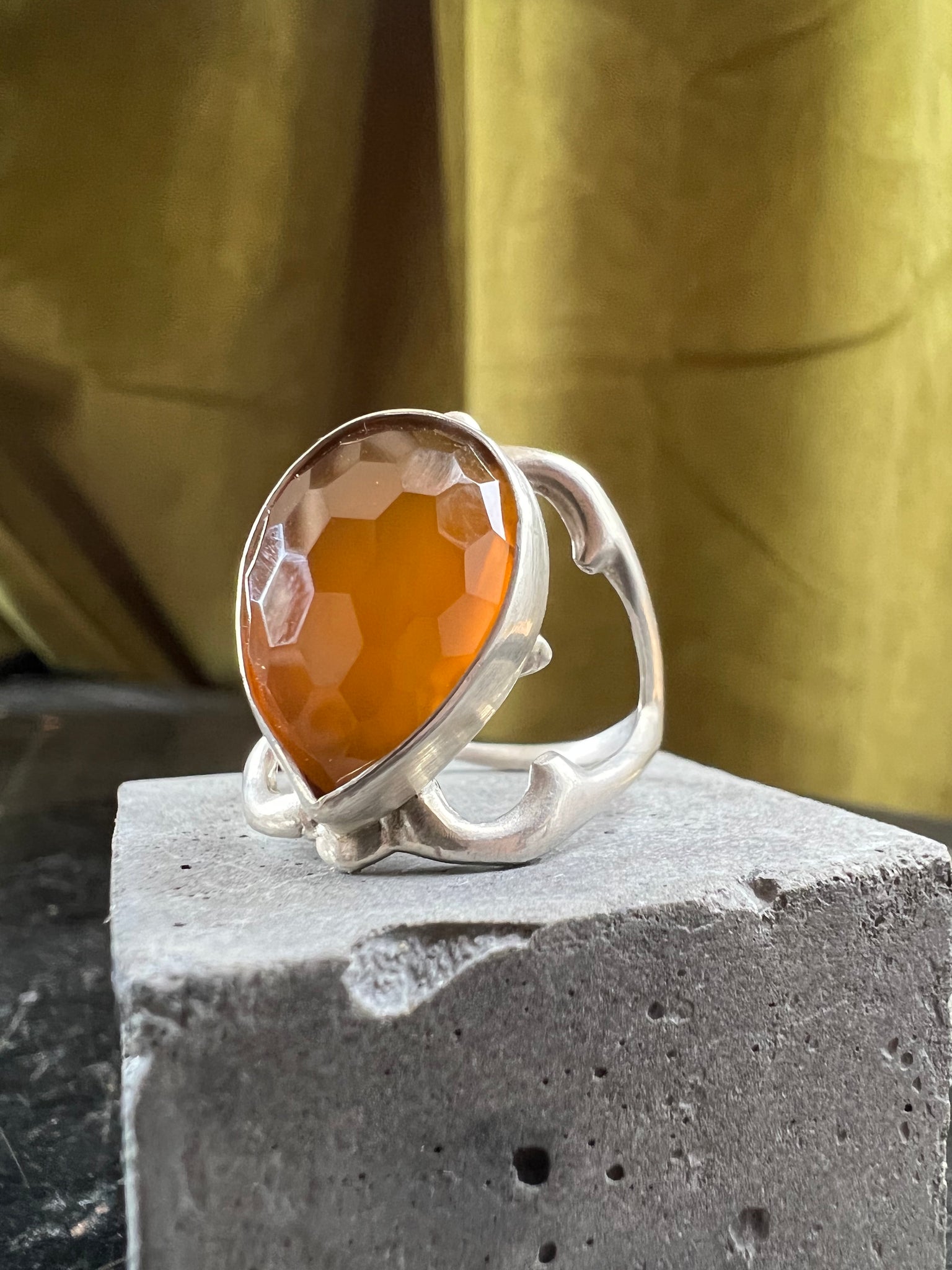 Citrine Sun Beam Ring