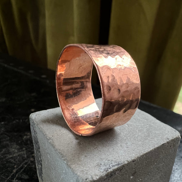 Hammered Copper Band