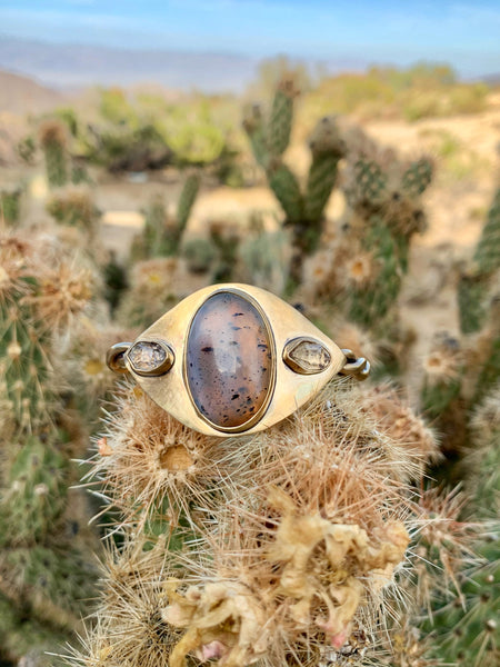 Celestial Montana Agate Cuff