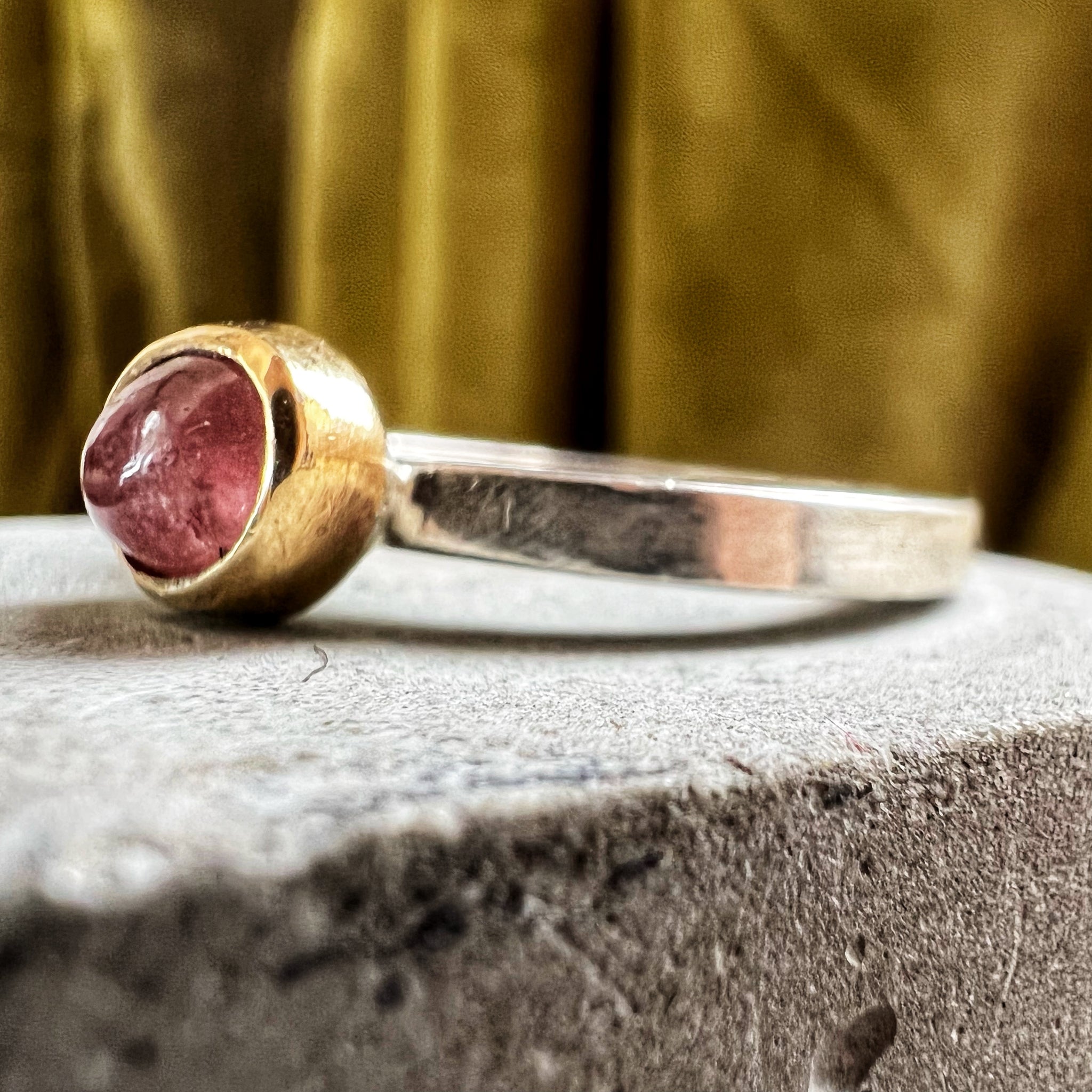 Pink Tourmaline Ring — size 6.5