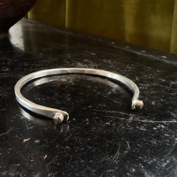 Salt & Pepper Diamond bangle