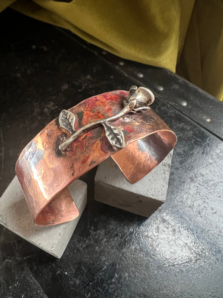 Copper Rose Cuff