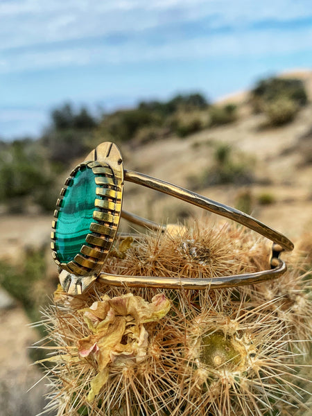 Malachite Cactus Cuff